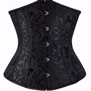 Black Satin Underbust Corset, Size X-Large